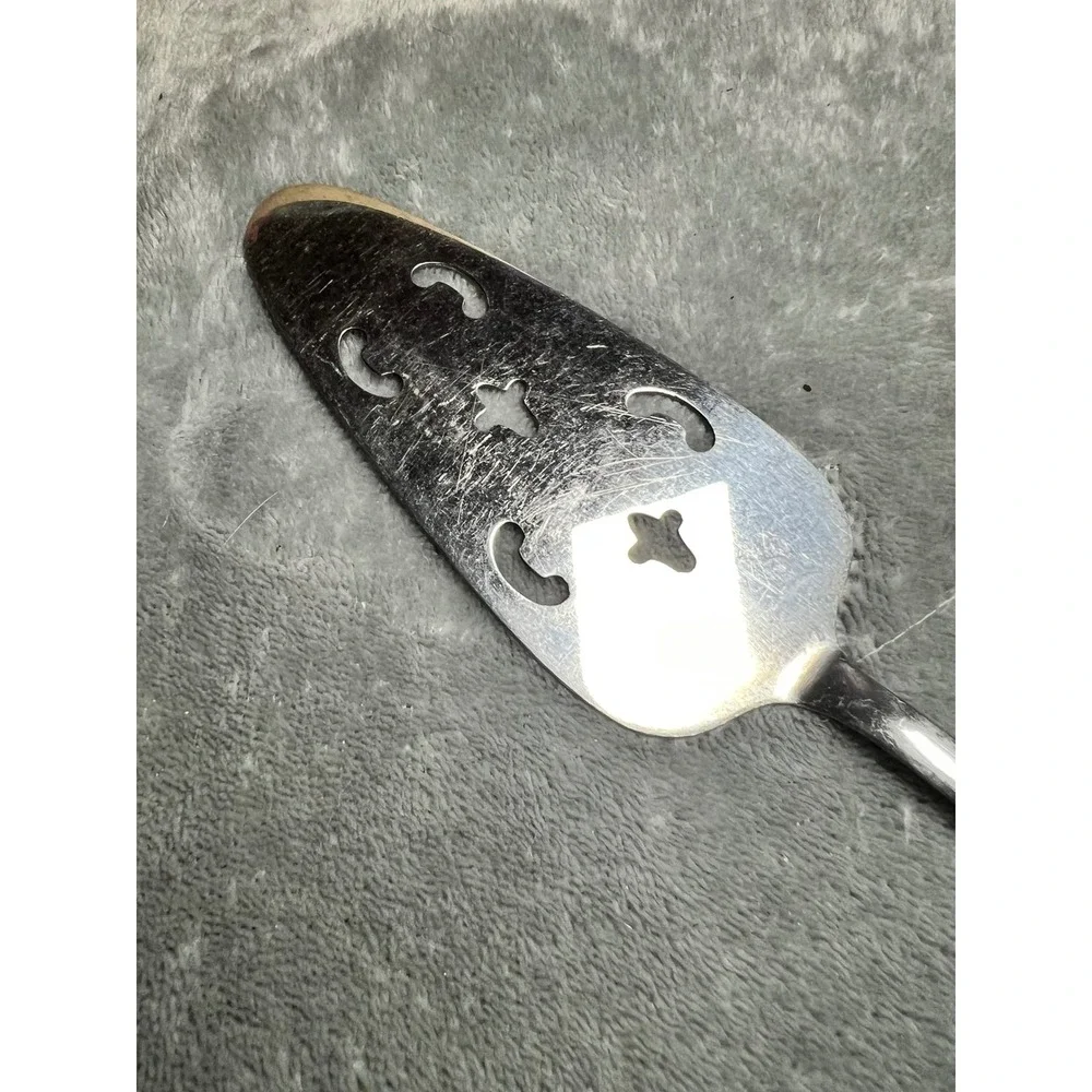 Vintage Utica Cutlery‎ Co Stainless Steel Cake Pie Server Floral Design